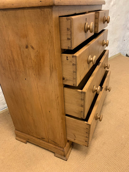 Antique Pine Chest of Drawers Ca 1880