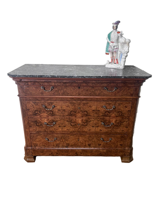 Antique French Walnut Commode Ca 1860
