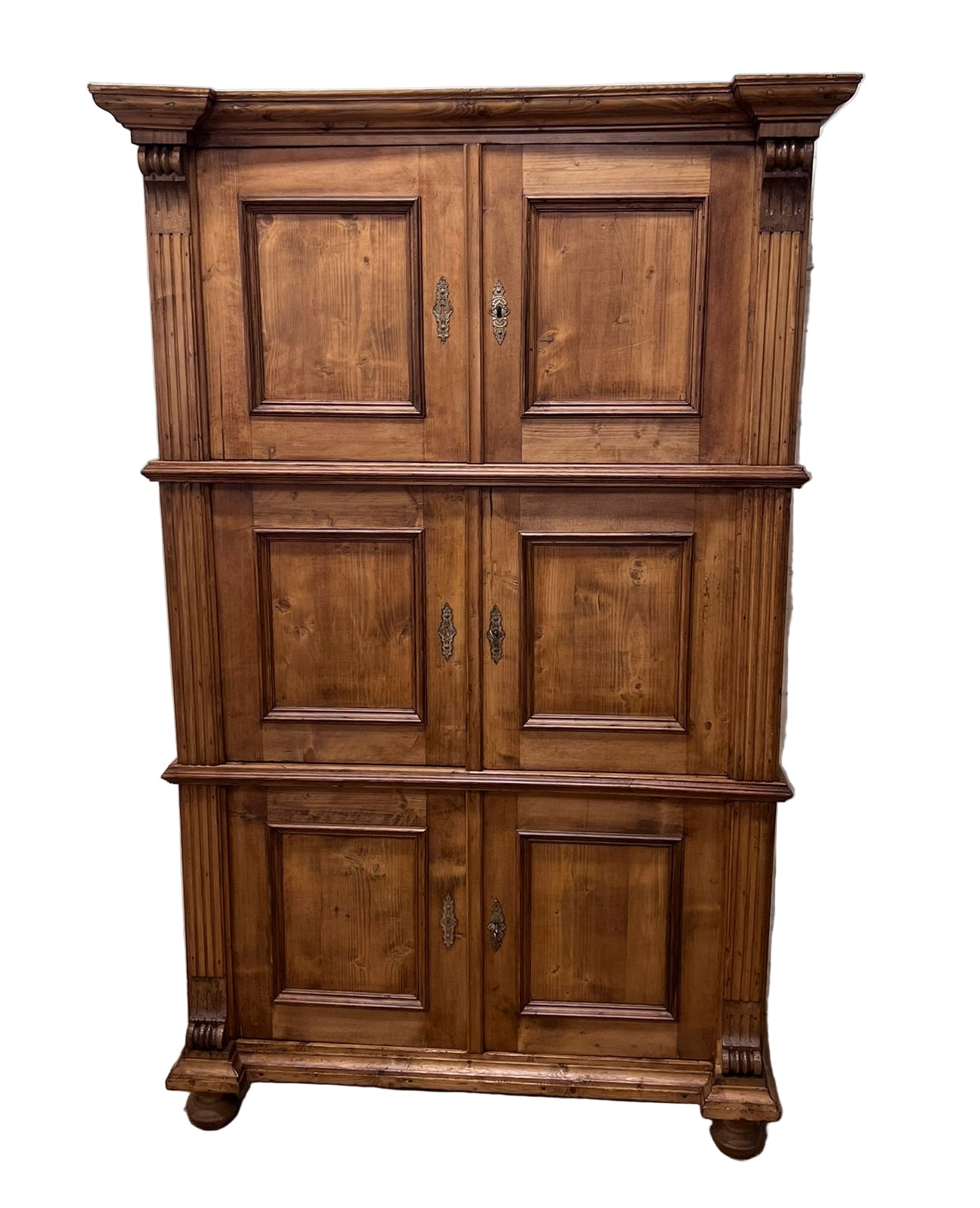 Antique Pine Cupboard Ca 1880