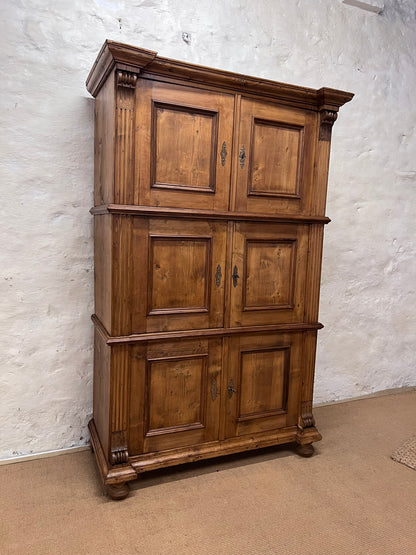 Antique Pine Cupboard Ca 1880