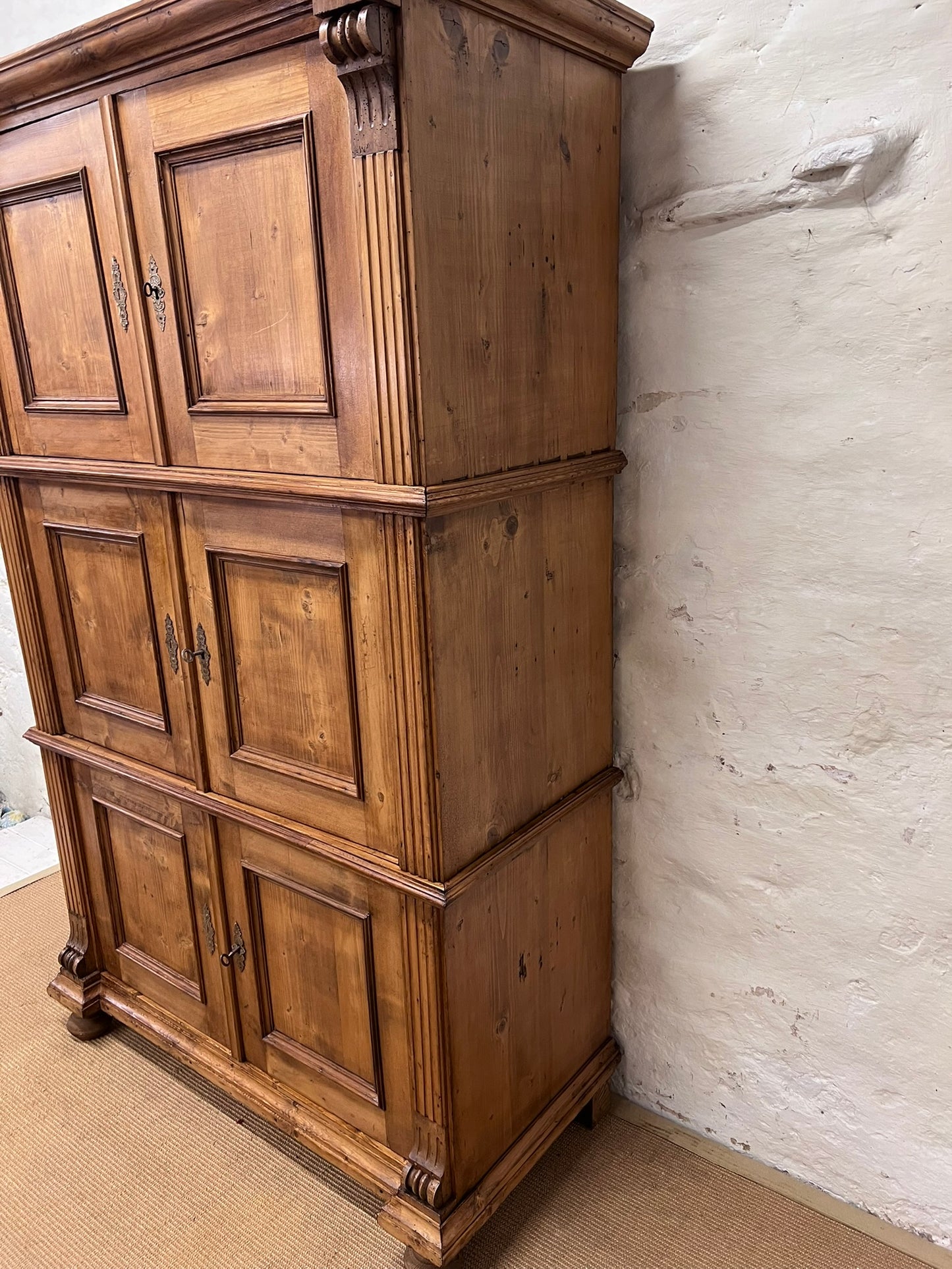 Antique Pine Cupboard Ca 1880