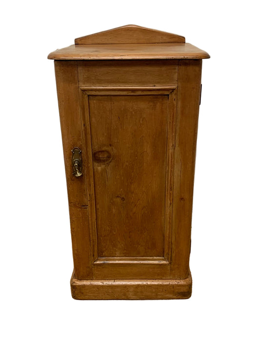 Scottish Antique Pine Bedside Cabinet Ca 1870