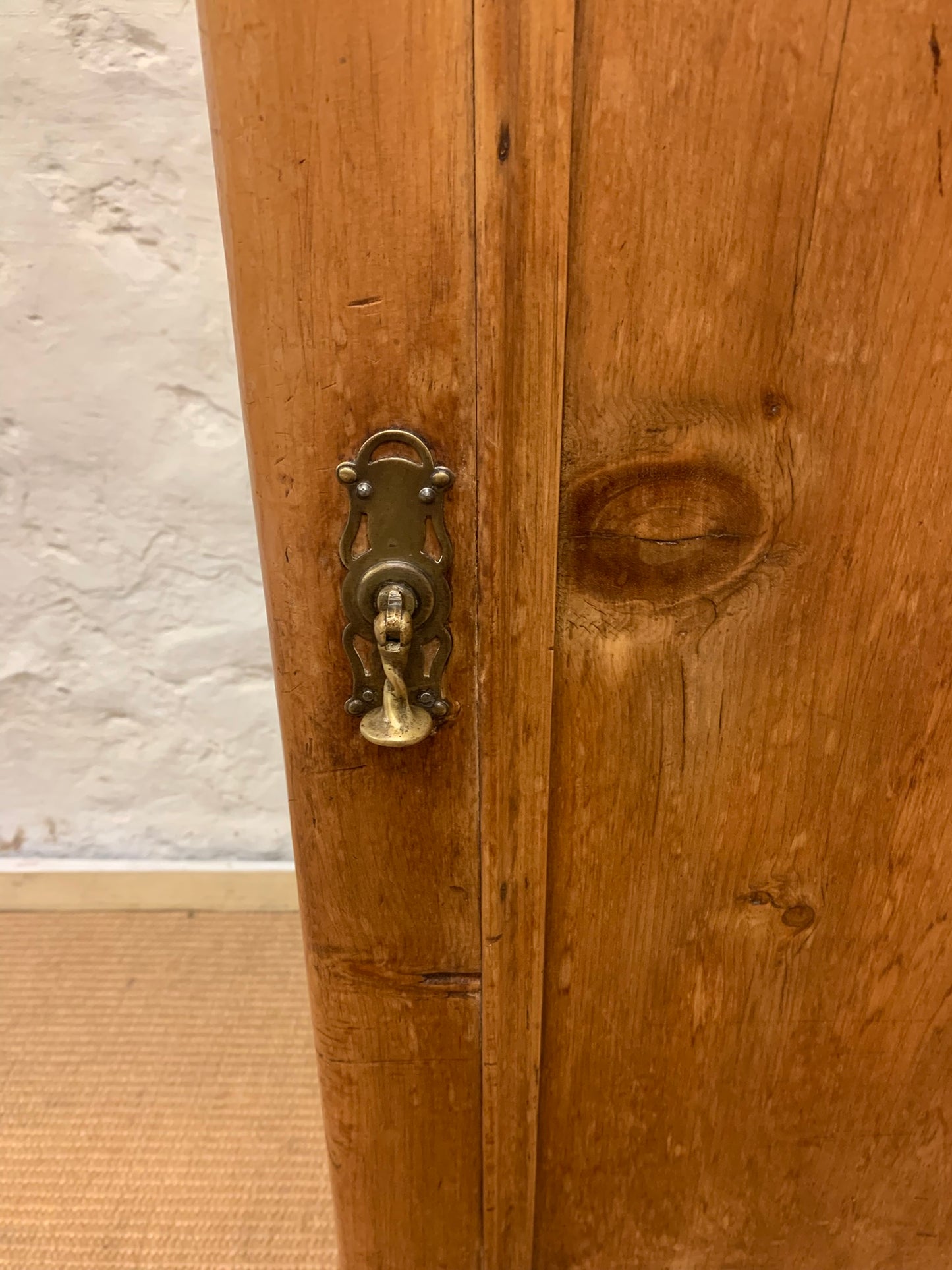 Scottish Antique Pine Bedside Cabinet Ca 1870