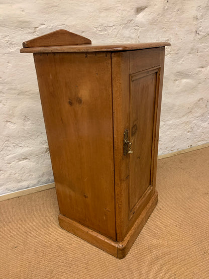 Scottish Antique Pine Bedside Cabinet Ca 1870