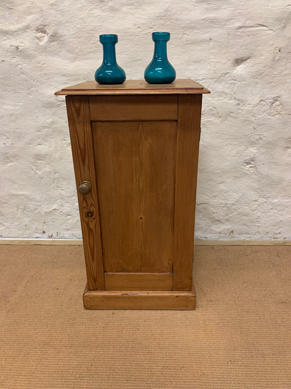 Scottish Antique Pine Bedside Cabinet ca 1870