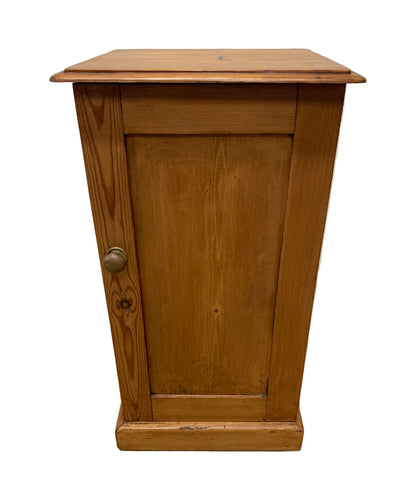 Scottish Antique Pine Bedside Cabinet ca 1870