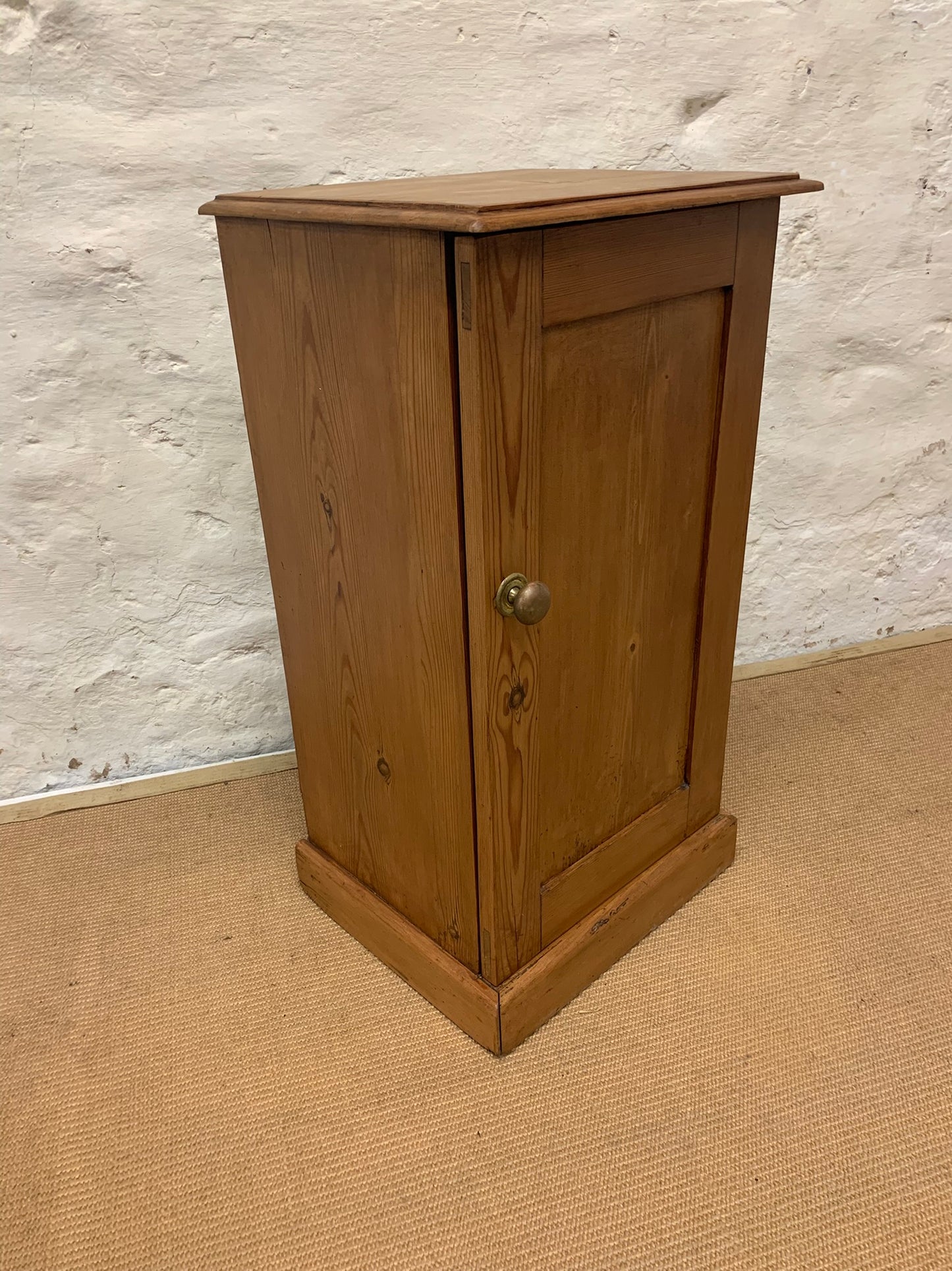 Scottish Antique Pine Bedside Cabinet ca 1870
