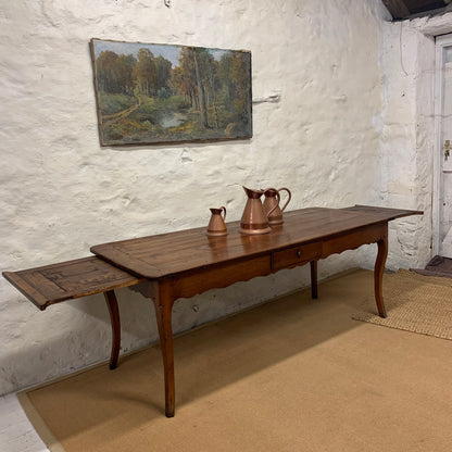 French Antique Cherry Dining Table