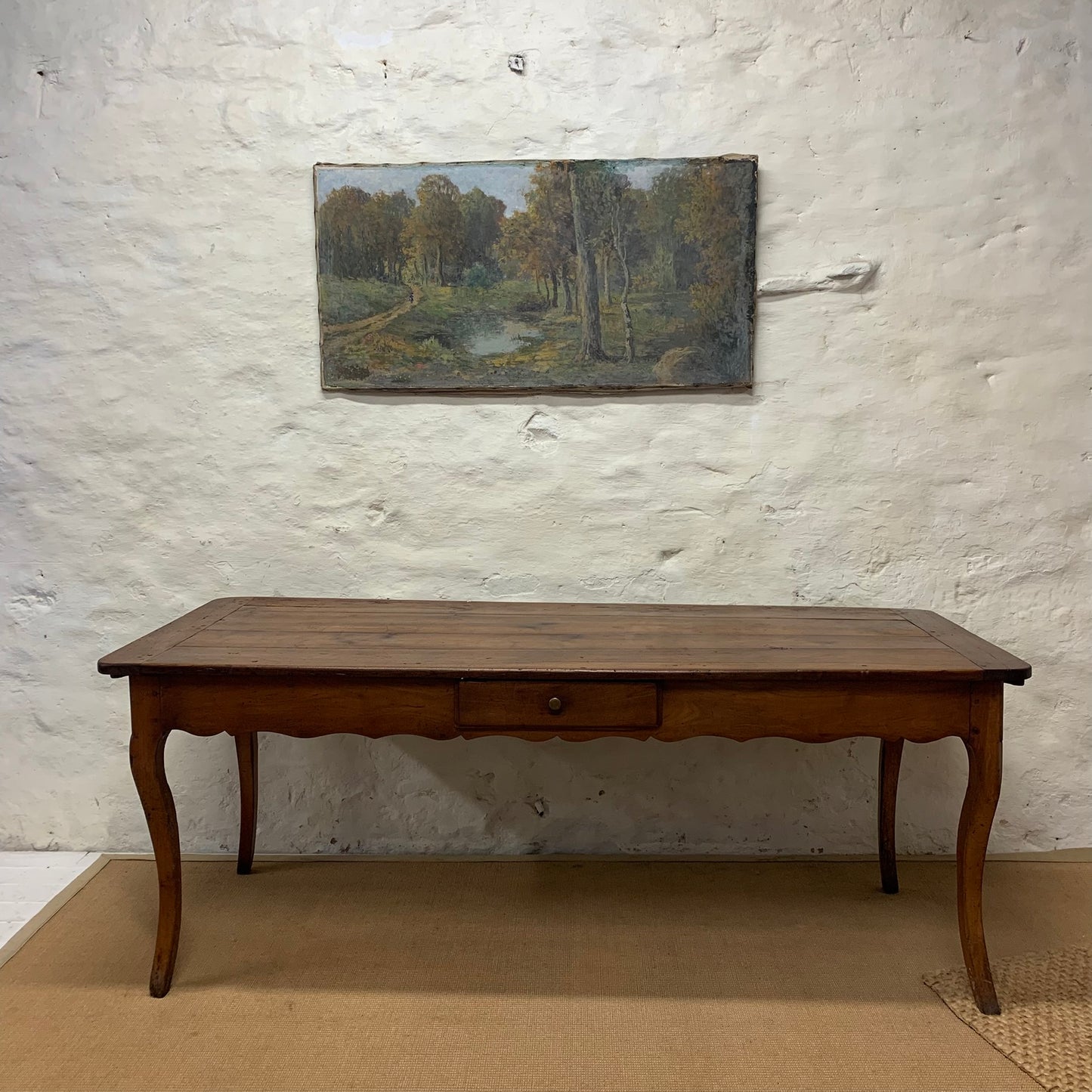 French Antique Cherry Dining Table