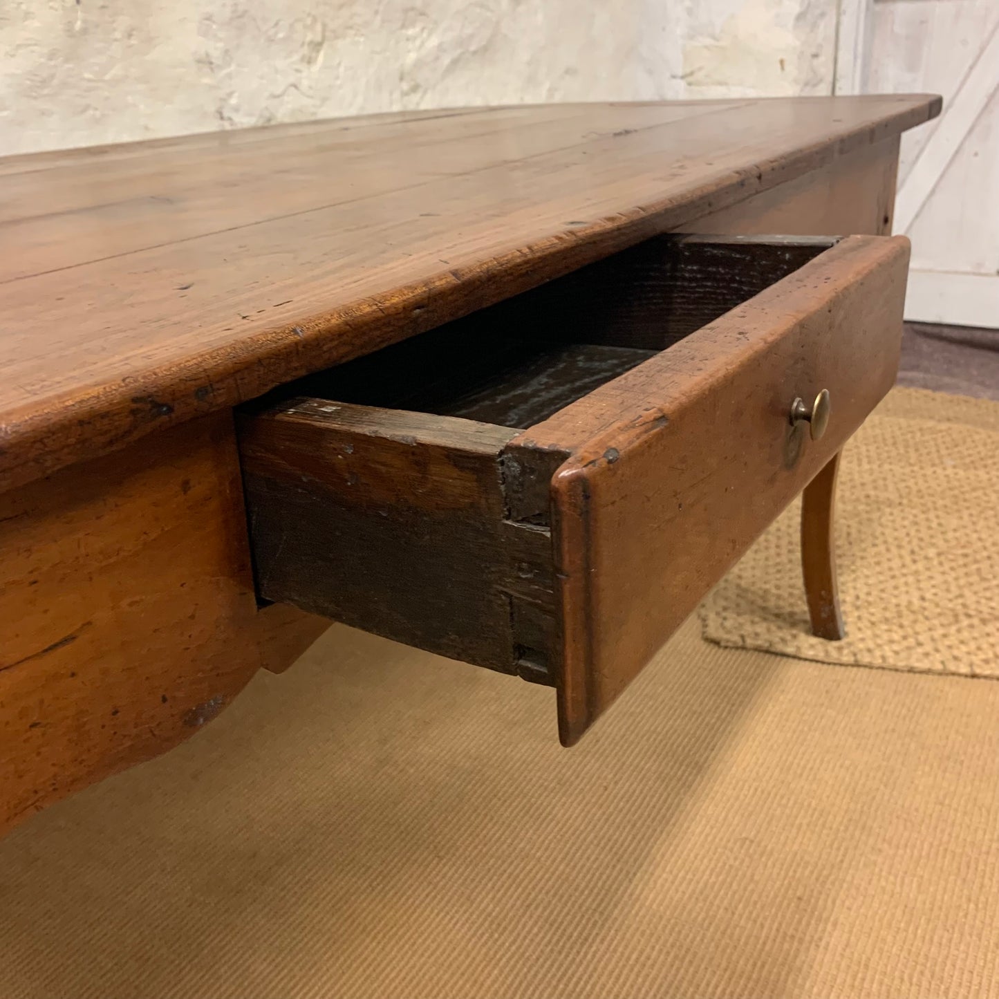 French Antique Cherry Dining Table