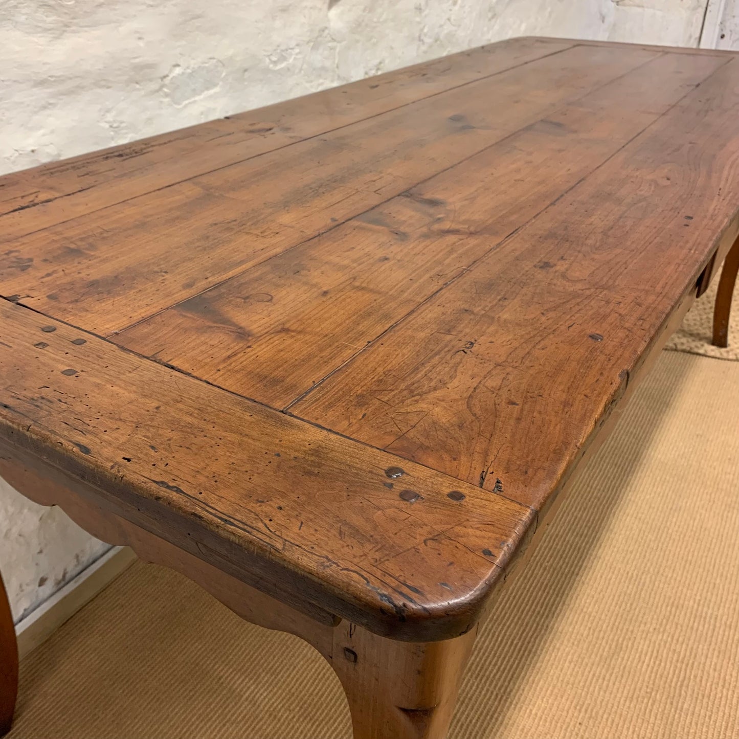 French Antique Cherry Dining Table