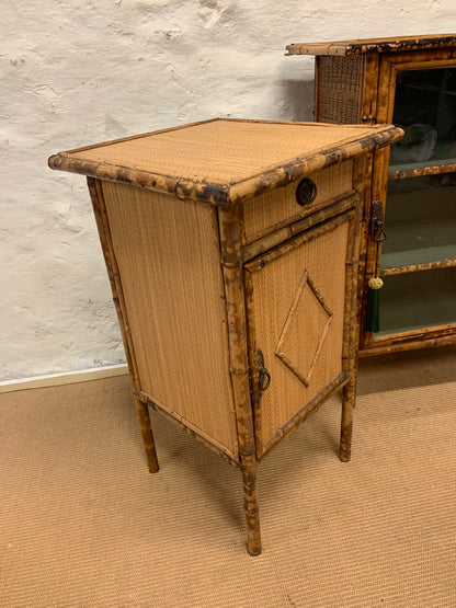 French Antique Bamboo Cabinet