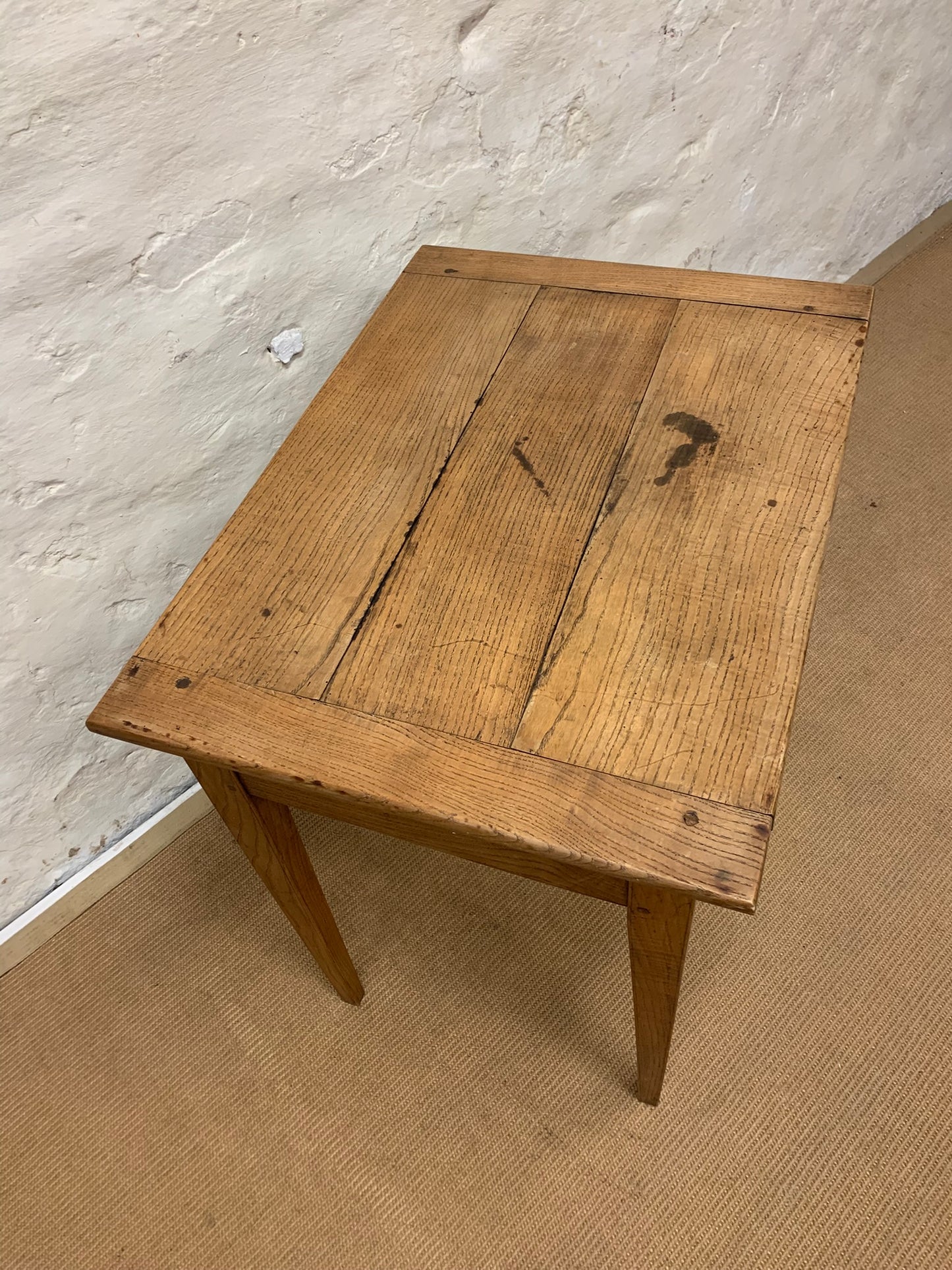 French Oak Side Table Ca 1860