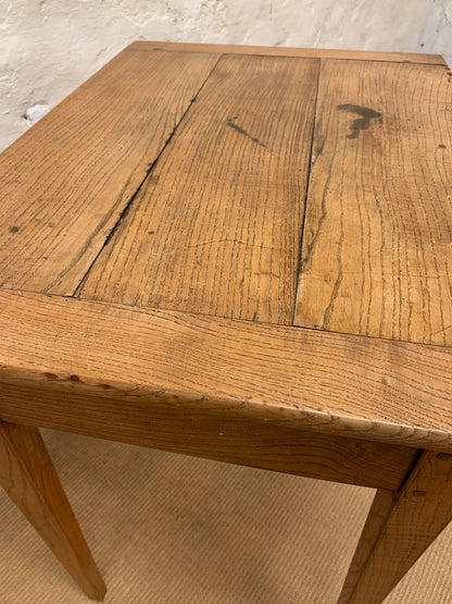 French Oak Side Table Ca 1860