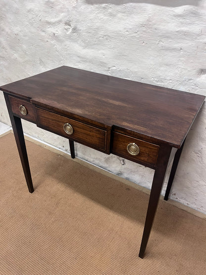 Antique Mahogany Breakfront Side Table/Desk