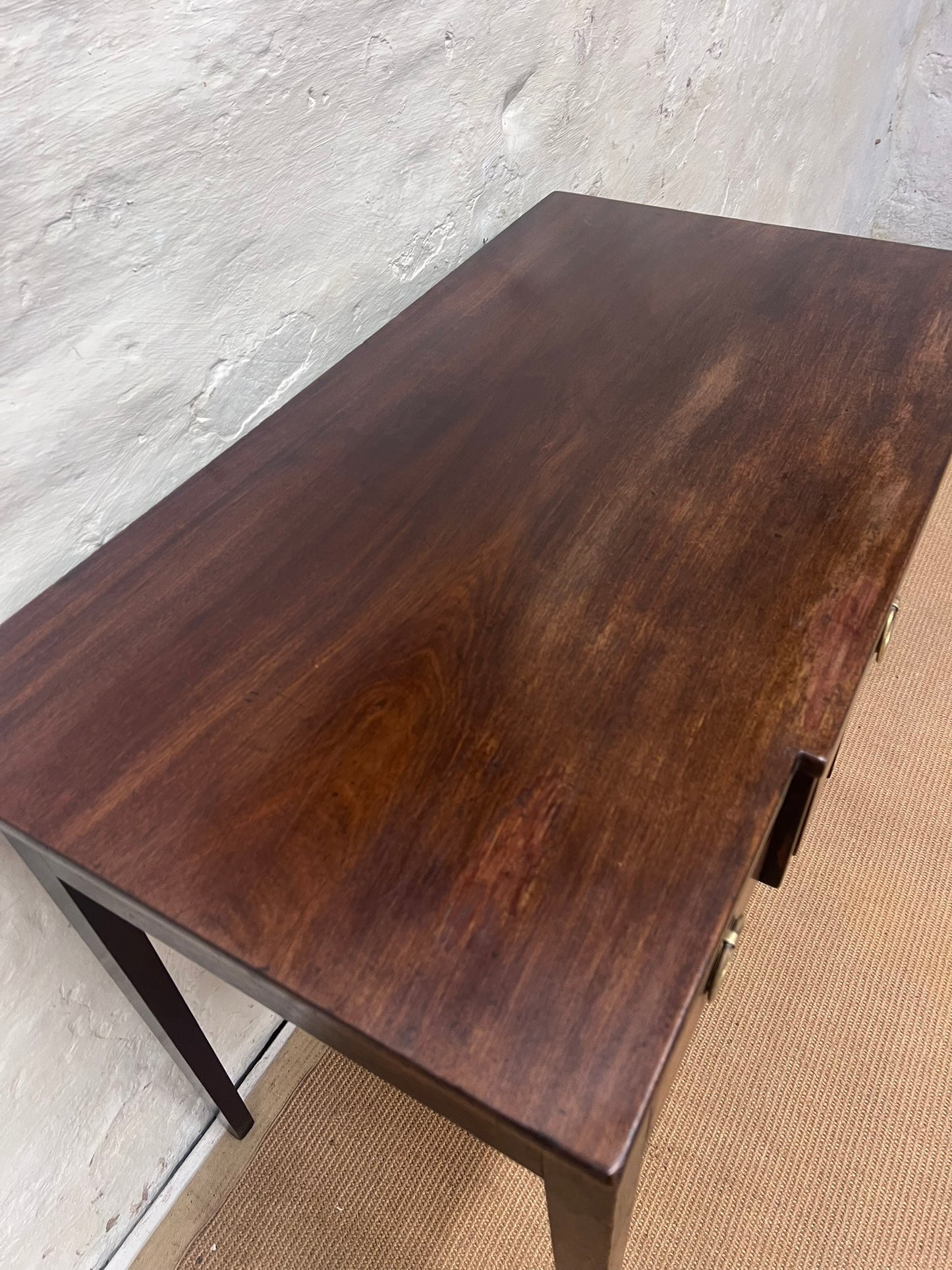 Antique Mahogany Breakfront Side Table/Desk