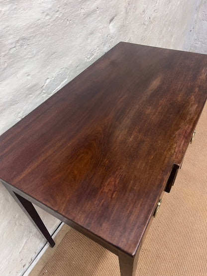Antique Mahogany Breakfront Side Table/Desk