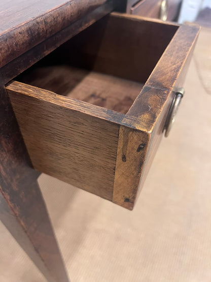 Antique Mahogany Breakfront Side Table/Desk