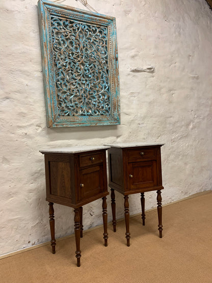 Pair of French  Oak Cabinets ca 1890