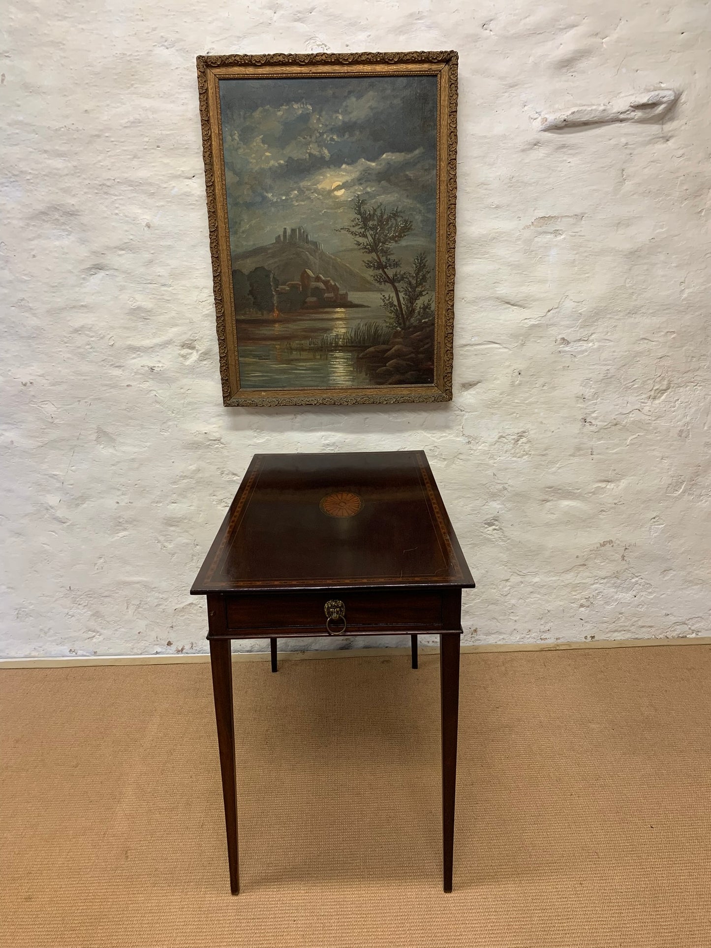 Antique Mahogany Side Table Ca 1840