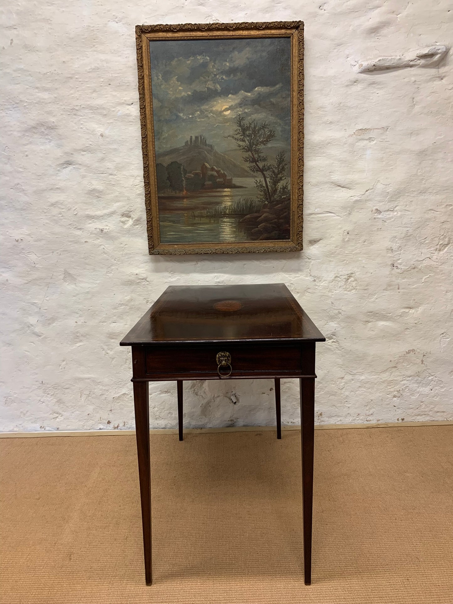 Antique Mahogany Side Table Ca 1840