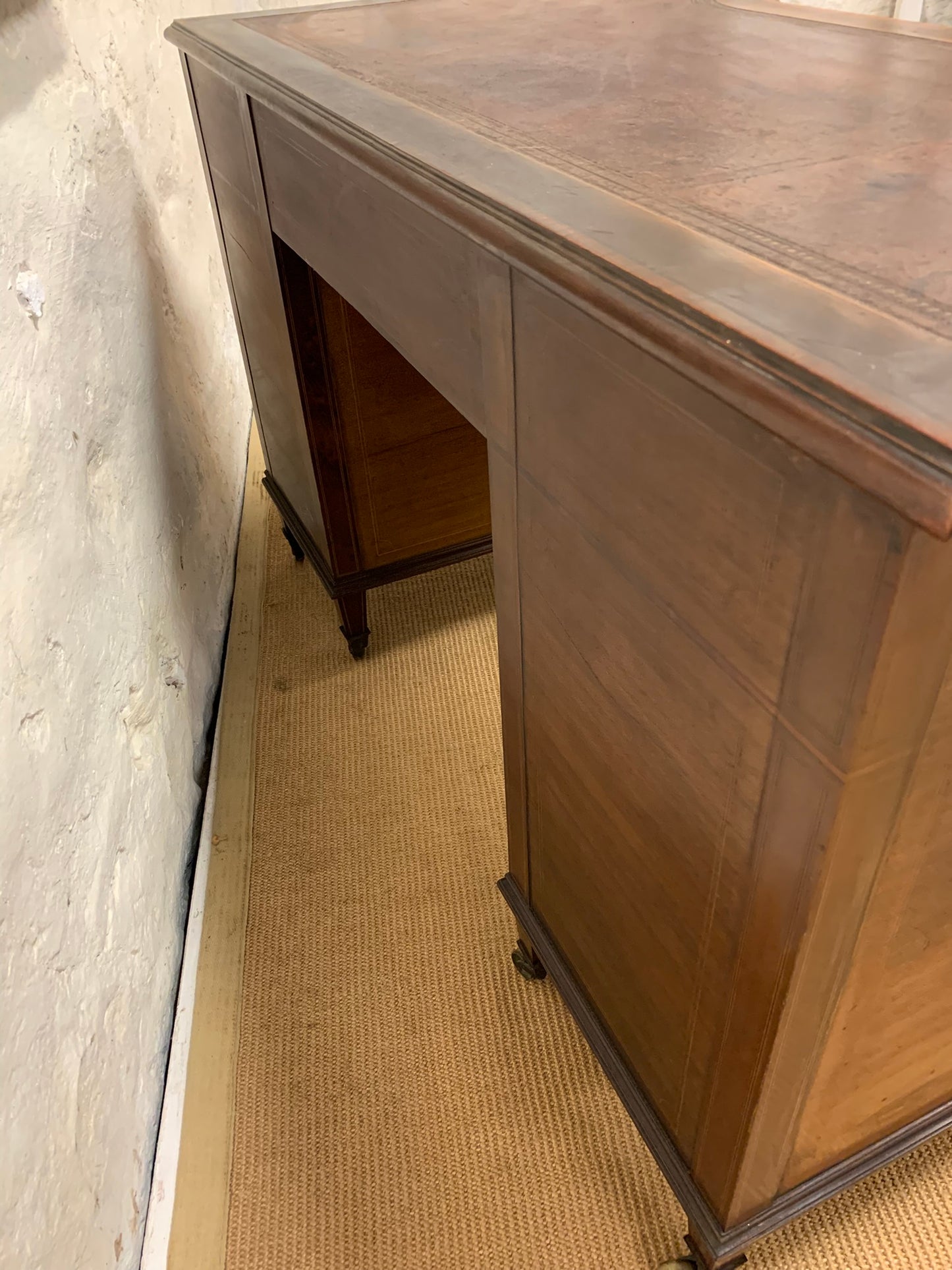 Antique Scottish Mahogany Desk Ca 1880