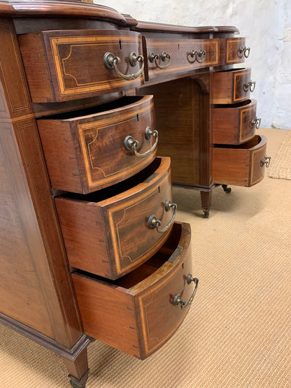 Antique Scottish Mahogany Desk Ca 1880