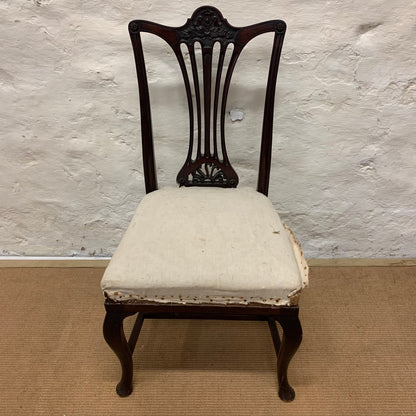 Set of 8 Antique  Mahogany Hepplewhite Chairs Ca 1890