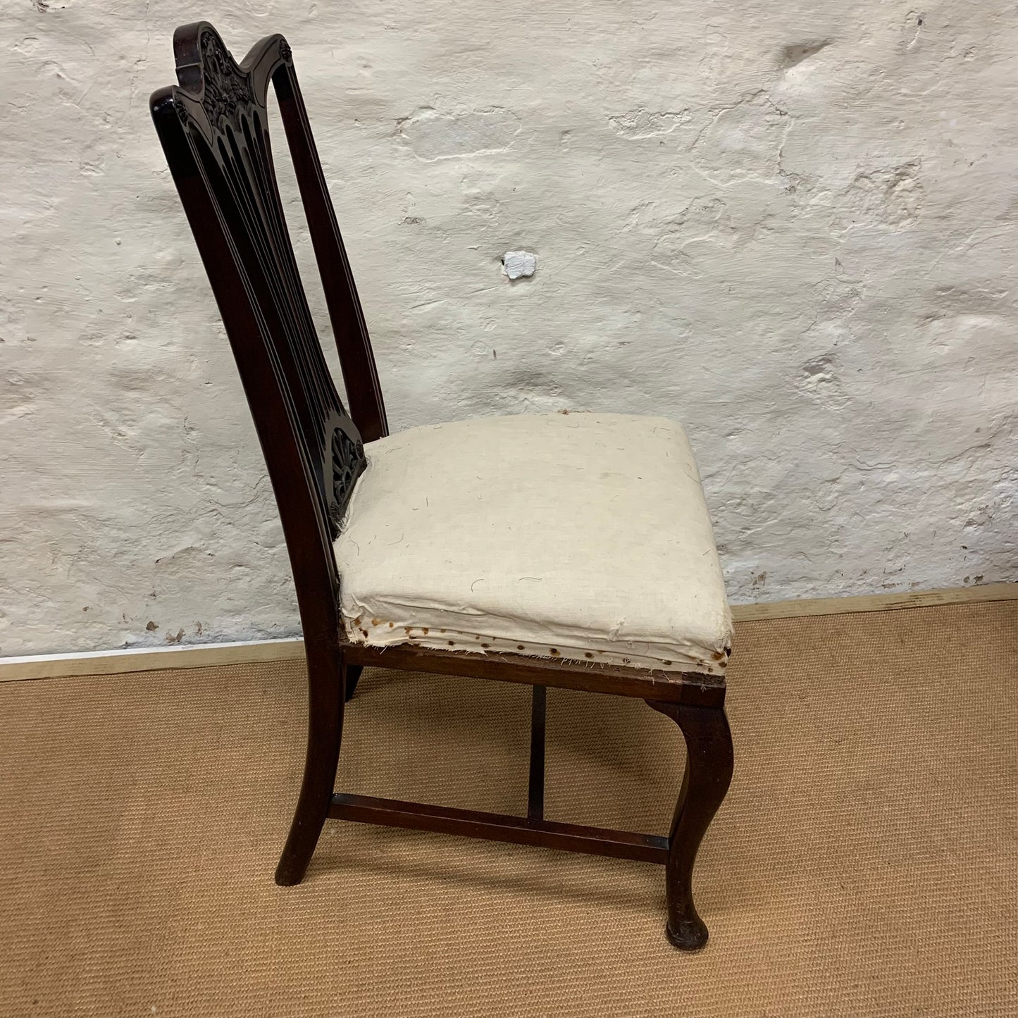 Set of 8 Antique  Mahogany Hepplewhite Chairs Ca 1890