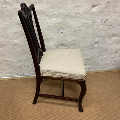 Set of 8 Antique  Mahogany Hepplewhite Chairs Ca 1890