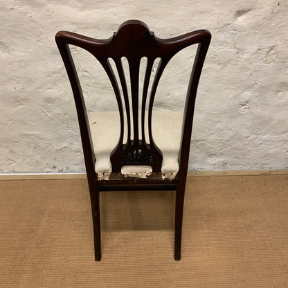 Set of 8 Antique  Mahogany Hepplewhite Chairs Ca 1890