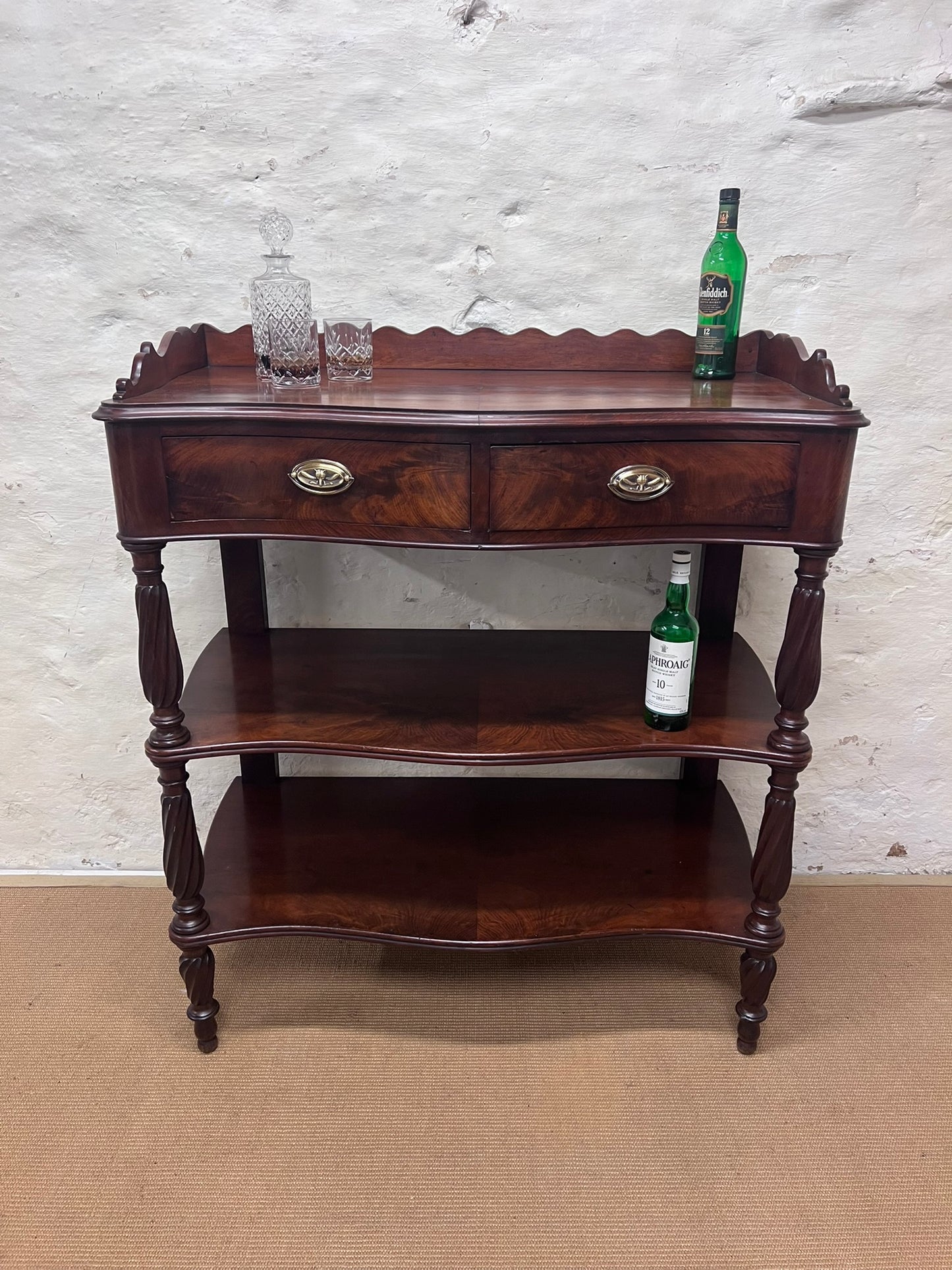 Serpentine Front Buffet Stand