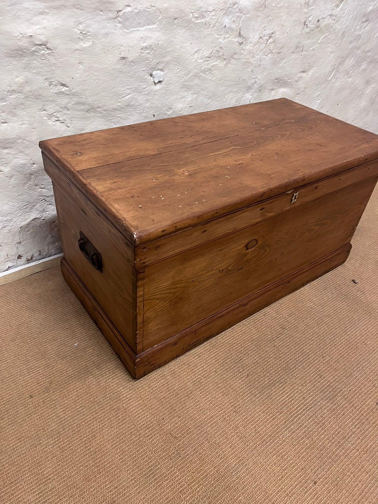 Scottish Antique Pine Trunk