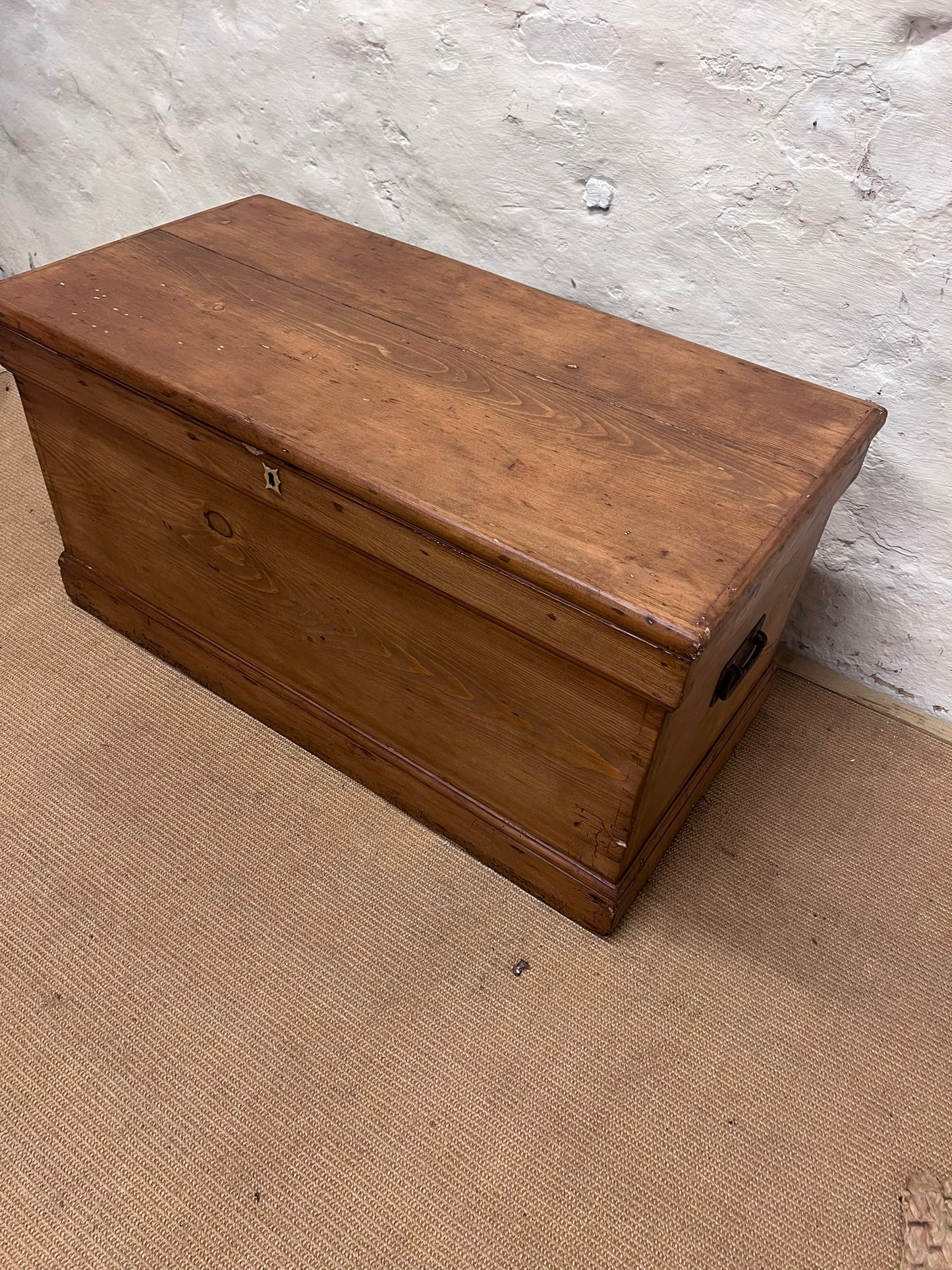 Scottish Antique Pine Trunk