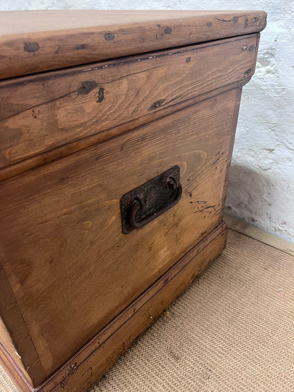 Scottish Antique Pine Trunk