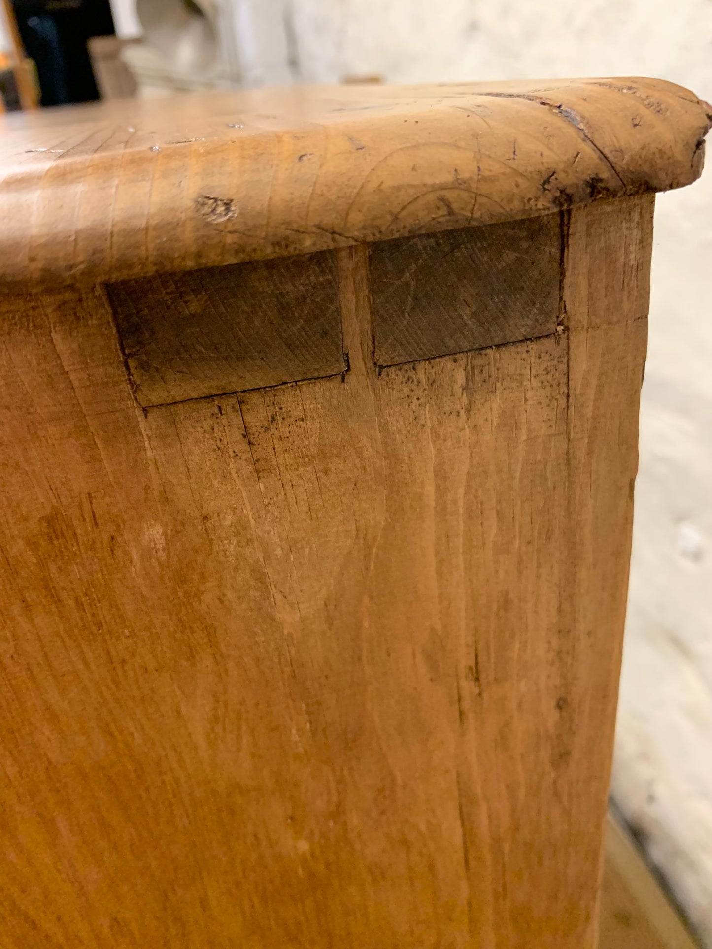 English Antique Pine Chest of Drawers Ca 1870