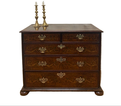 English Antique Mahogany Chest Ca 1820