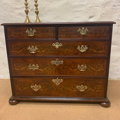 English Antique Mahogany Chest Ca 1820