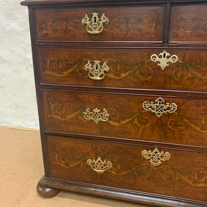 English Antique Mahogany Chest Ca 1820