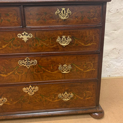 English Antique Mahogany Chest Ca 1820