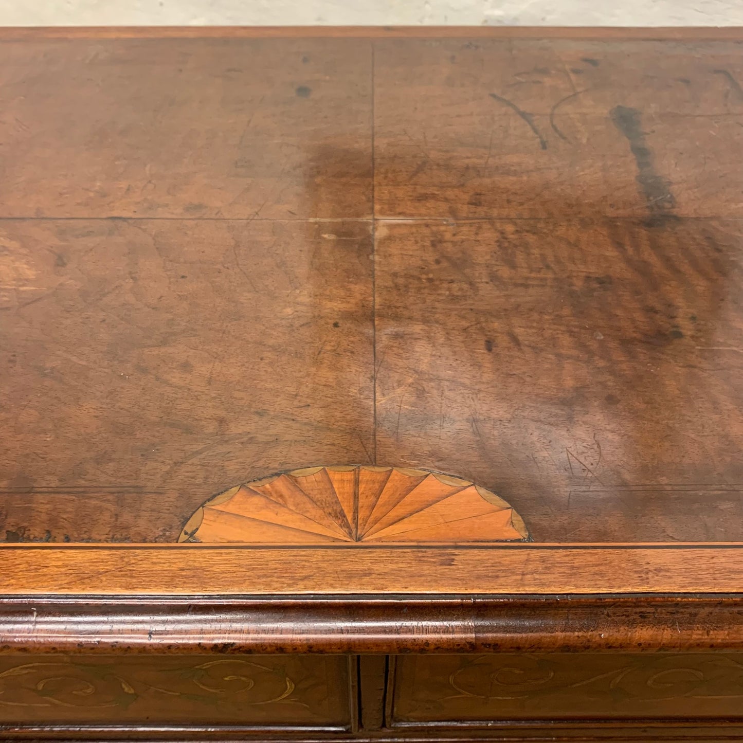 English Antique Mahogany Chest Ca 1820