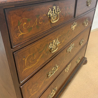English Antique Mahogany Chest Ca 1820
