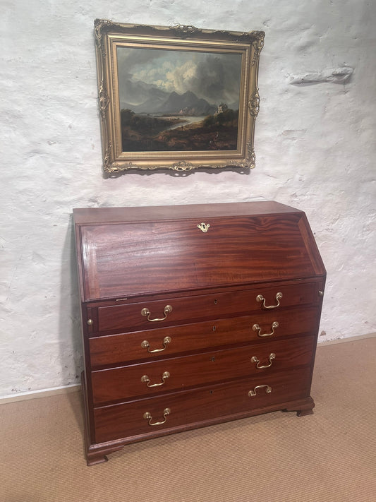 Antique Mahogany Bureau Desk