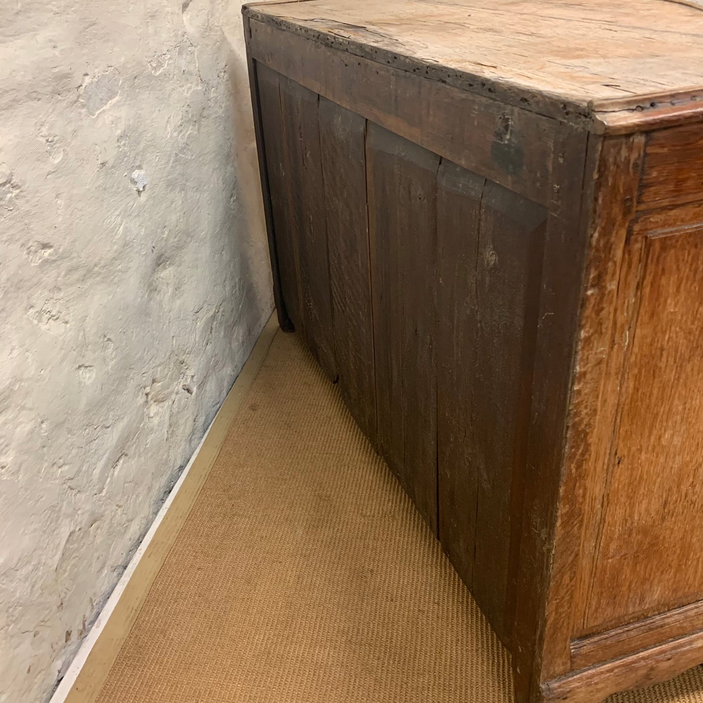 Italian Carved Oak serpentine Cabinet ca 1870