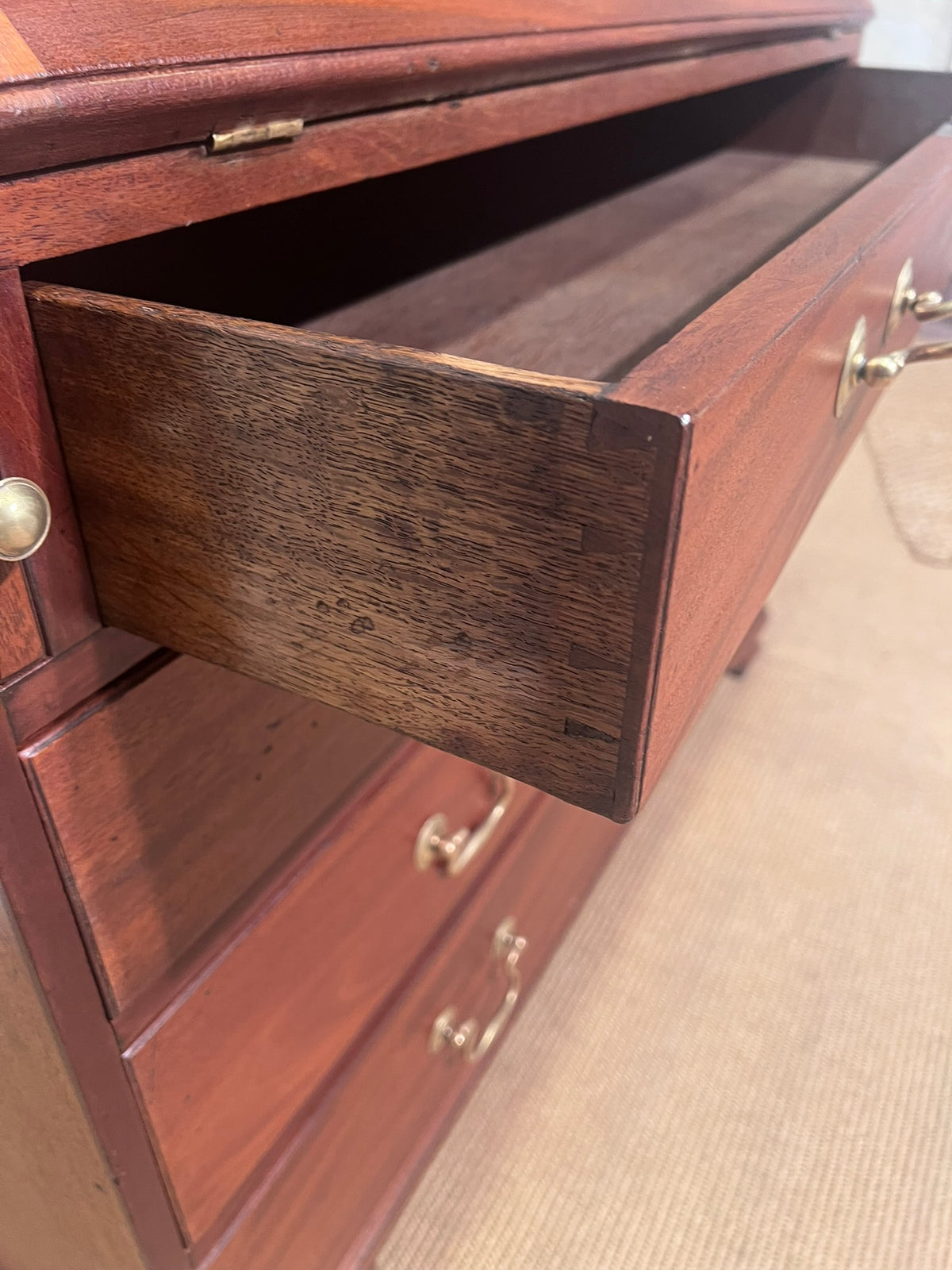 Antique Mahogany Bureau Desk