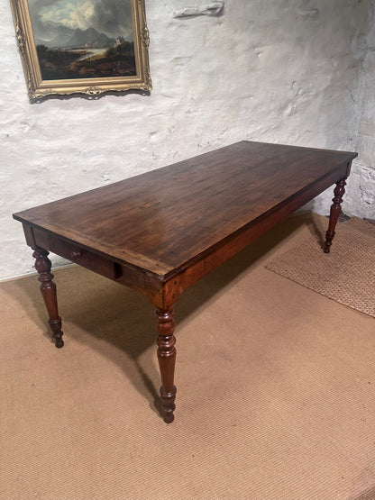 Antique French Farm Table with Extension