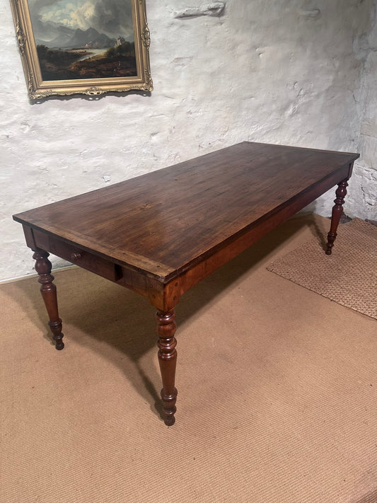 Antique French Farm Table with Extension