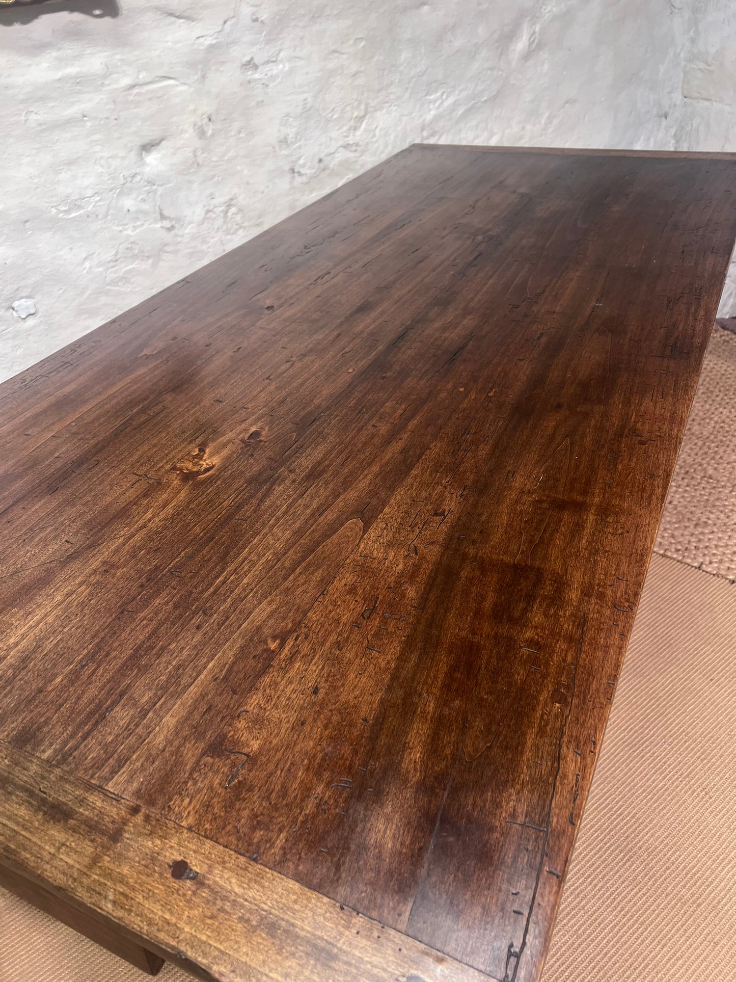 Antique French Farm Table with Extension