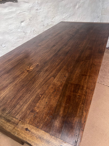 Antique French Farm Table with Extension