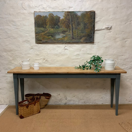 Hand Painted Pine  Console Table